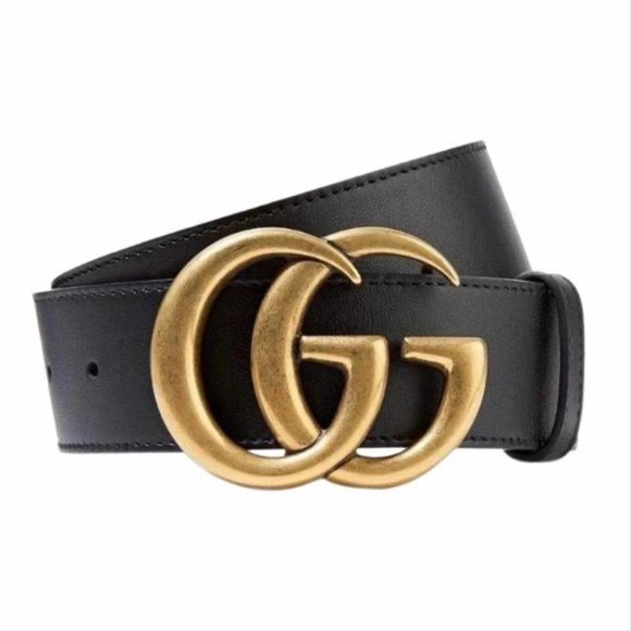 GUCCI GG logo leather belt size 90/ 36